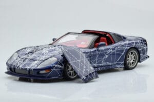 Chevrolet Callaway C12 Corvette MUKO Artcar AUTOart 1:18 71014 Metalas - nuotrauka 4 iš 9