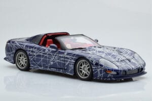 Chevrolet Callaway C12 Corvette MUKO Artcar AUTOart 1:18 71014 Metalas - nuotrauka 7 iš 9