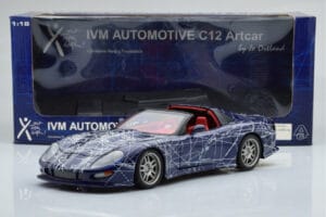 Chevrolet Callaway C12 Corvette MUKO Artcar AUTOart 1:18 71014 Metalas - nuotrauka 9 iš 9