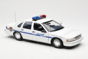 Chevrolet Caprice Cheyenne Policija UT Models 1:18 21025 Metalas - nuotrauka 4 iš 6