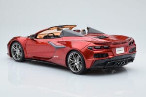 Chevrolet Corvette C8 Z06 Kabrioletas Raudonas Mist GT Spirit 1:18 GT402 Derva - nuotrauka 4 iš 5
