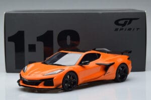 Chevrolet Corvette C8 Z06 Oranžinis GT Spirit 1:18 GT417 Derva - nuotrauka 6 iš 6