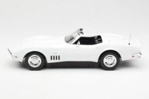 Chevrolet Corvette C3 Kabrioletas Can-Am Baltas Norev 1:18 189038 Metalas - nuotrauka 3 iš 6