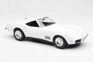 Chevrolet Corvette C3 Kabrioletas Can-Am Baltas Norev 1:18 189038 Metalas - nuotrauka 4 iš 6