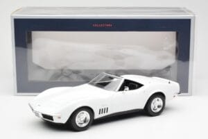 Chevrolet Corvette C3 Kabrioletas Can-Am Baltas Norev 1:18 189038 Metalas - nuotrauka 6 iš 6