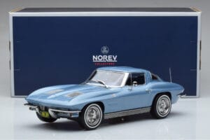 Chevrolet Corvette C2 Sting Ray Mėlynas Norev 1:18 189050 Metalas - nuotrauka 6 iš 6