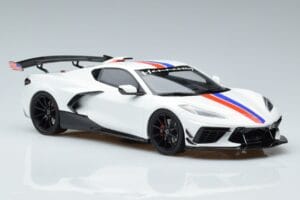 Chevrolet Hennessey Corvette C8 Arctic Baltas GT Spirit 1:18 GT317 Derva - nuotrauka 4 iš 6
