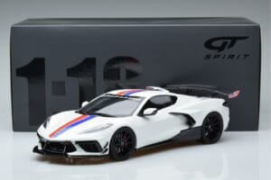 Chevrolet Hennessey Corvette C8 Arctic Baltas GT Spirit 1:18 GT317 Derva - nuotrauka 6 iš 6