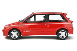 Citroen AX Sport Raudonas Otto 1:18 OT799 Derva - nuotrauka 3 iš 5