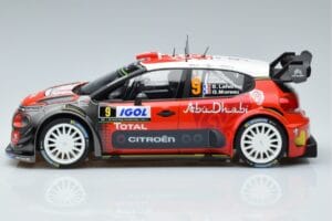 Citroen C3 WRC #9 S. Lefebvre / G. Moreau Tour de Corse 2017 Norev 1:18 181633 Metalas - nuotrauka 3 iš 6