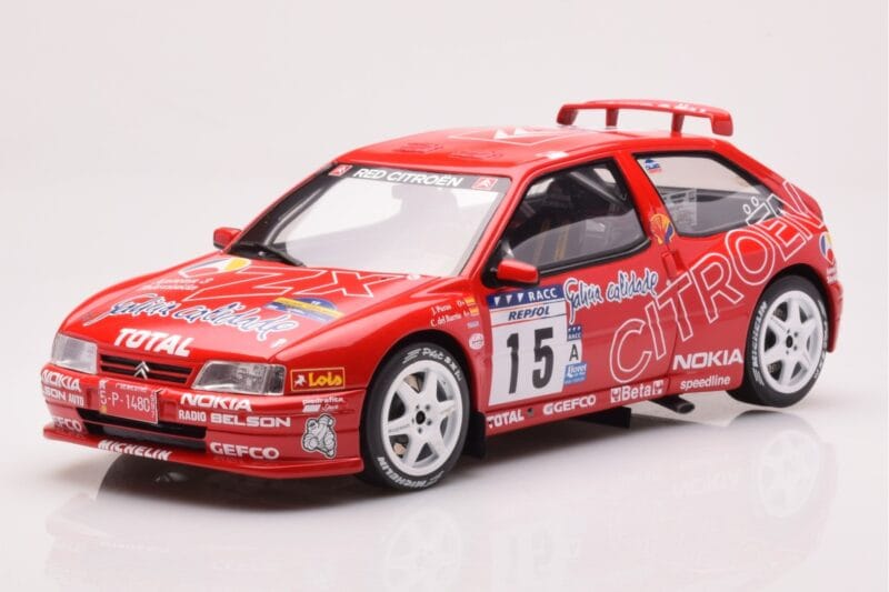 Citroen ZX Kitcar #15 J. Puras / C. Del Barrio Rally Catalunya Costa Brava 1997 Otto 1:18