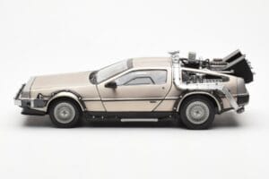 DeLorean DMC-12 Time Machine Back to the Future Sidabrinis Sun Star 1:18 2711 Metalas - nuotrauka 3 iš 8