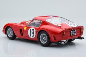 Ferrari 250 GTO #19 24 Hours of Le Mans 1962 Kyosho 1:18 08438A Metalas - nuotrauka 7 iš 10