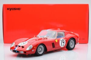 Ferrari 250 GTO #19 24 Hours of Le Mans 1962 Kyosho 1:18 08438A Metalas - nuotrauka 10 iš 10