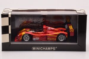 Ferrari 333 SP #30 MOMO M. Papis / D. Theys / B. Wollek Daytona 24 Hours 2nd Place 1996 Minichamps 1:43 430967430 Metalas - nuotrauka 4 iš 4