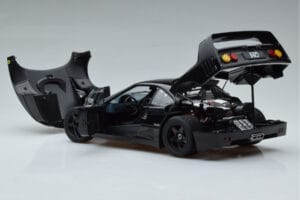 Ferrari F40 Lightweight Juodas Kyosho 1:18 08412BK Metalas - nuotrauka 6 iš 12