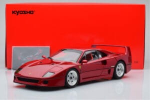 Ferrari F40 Raudonas Metalinis Asia Exclusive Kyosho 1:18 08416RM-G Metalas - nuotrauka 14 iš 14