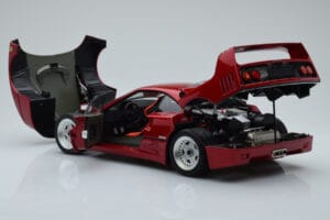 Ferrari F40 Raudonas Metalinis Asia Exclusive Kyosho 1:18 08416RM-G Metalas - nuotrauka 6 iš 14