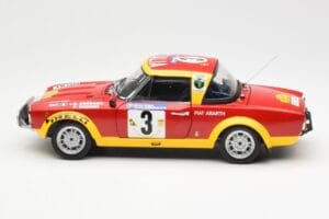 Fiat 124 Abarth #3 Barbasio / Sodano East African Safari Rally 1974 Sun Star 1:18 4952 Metalas - nuotrauka 4 iš 8