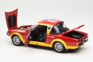 Fiat 124 Abarth #3 Barbasio / Sodano East African Safari Rally 1974 Sun Star 1:18 4952 Metalas - nuotrauka 5 iš 8