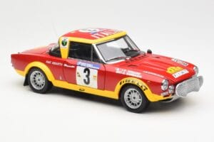 Fiat 124 Abarth #3 Barbasio / Sodano East African Safari Rally 1974 Sun Star 1:18 4952 Metalas - nuotrauka 6 iš 8