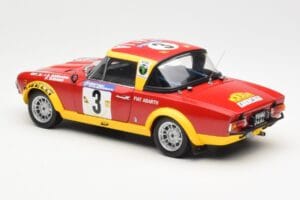 Fiat 124 Abarth #3 Barbasio / Sodano East African Safari Rally 1974 Sun Star 1:18 4952 Metalas - nuotrauka 7 iš 8