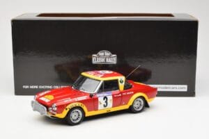 Fiat 124 Abarth #3 Barbasio / Sodano East African Safari Rally 1974 Sun Star 1:18 4952 Metalas - nuotrauka 8 iš 8