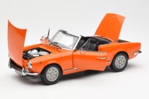 Fiat 124 BS Oranžinis Sun Star 1:18 4906 Metalas - nuotrauka 2 iš 8