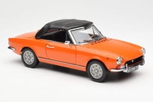 Fiat 124 BS Oranžinis Sun Star 1:18 4906 Metalas - nuotrauka 6 iš 8