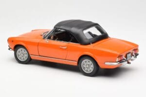 Fiat 124 BS Oranžinis Sun Star 1:18 4906 Metalas - nuotrauka 7 iš 8