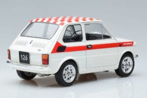 Fiat 126 Abarth Baltas MCG 1:18 MCG18325 Metalas - nuotrauka 2 iš 6