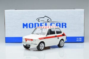 Fiat 126 Abarth Baltas MCG 1:18 MCG18325 Metalas - nuotrauka 6 iš 6