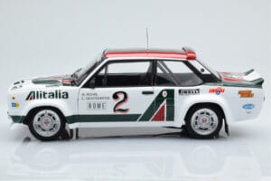 Fiat 131 Abarth Alitalia #2 W. Röhrl / C. Geistdörfer Rally Monte Carlo 1978 Kyosho 1:18 08376G Metalas - nuotrauka 4 iš 10