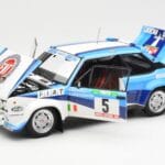 Fiat 131 Abarth #5 Team Fiat Works Rally Portugal 1980 Kyosho 1:18 08376A Metalas - image 2 of 8