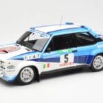 Fiat 131 Abarth #5 Team Fiat Works Rally Portugal 1980 Kyosho 1:18 08376A Metalas