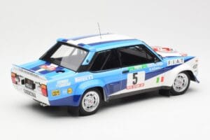 Fiat 131 Abarth #5 Team Fiat Works Rally Portugal 1980 Kyosho 1:18 08376A Metalas - nuotrauka 3 iš 8
