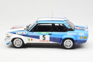 Fiat 131 Abarth #5 Team Fiat Works Rally Portugal 1980 Kyosho 1:18 08376A Metalas - nuotrauka 4 iš 8