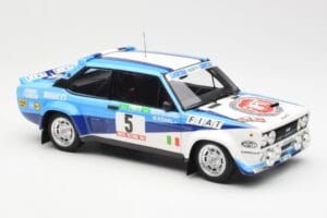 Fiat 131 Abarth #5 Team Fiat Works Rally Portugal 1980 Kyosho 1:18 08376A Metalas - nuotrauka 6 iš 8