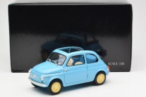 Fiat Nuova 500 Celeste Mėlynas Kyosho 1:18 08966LB Metalas - nuotrauka 8 iš 8