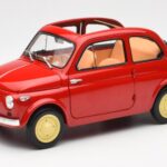Fiat Nuova 500 Coral Raudonas Kyosho 1:18