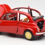 Fiat Nuova 500 Coral Raudonas Kyosho 1:18 - image 5 of 8