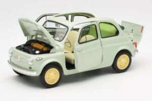 Fiat Nuova 500 Clear Žalias Kyosho 1:18 08966LG Metalas - nuotrauka 2 iš 8