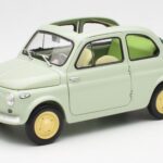 Fiat Nuova 500 Clear Žalias Kyosho 1:18