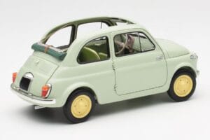 Fiat Nuova 500 Clear Žalias Kyosho 1:18 08966LG Metalas - nuotrauka 3 iš 8