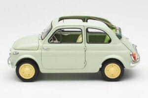 Fiat Nuova 500 Clear Žalias Kyosho 1:18 08966LG Metalas - nuotrauka 4 iš 8