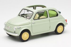 Fiat Nuova 500 Clear Žalias Kyosho 1:18