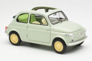 Fiat Nuova 500 Clear Žalias Kyosho 1:18 08966LG Metalas - nuotrauka 6 iš 8