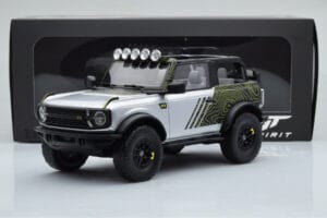 Ford Bronco RTR Iconic Sidabrinis GT Spirit 1:18 GT404 Derva - nuotrauka 6 iš 6