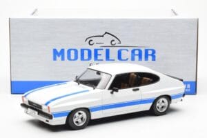 Ford Capri Mk2 X-Pack Baltas MCG 1:18 MCG18347 Metalas - nuotrauka 6 iš 6