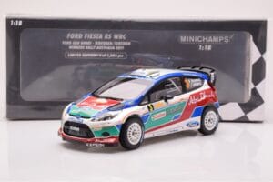 Ford Fiesta RS WRC Ford Abu Dhabi #3 M. Hirvonen / J. Lehtinen Winner Rally Australia 2011 Minichamps 1:18 151110803 Metalas - nuotrauka 6 iš 6